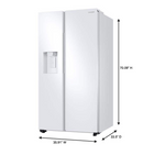 Samsung 27.4 cu. ft. Side by Side Refrigerator in White