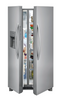 Frigidaire  25.6-cu ft Side-by-Side Refrigerator with Ice Maker (Easycare Stainless Steel)
