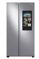 Samsung - 27.3 cu. ft. Side-by-Side Refrigerator with Family Hub - Stainless steel