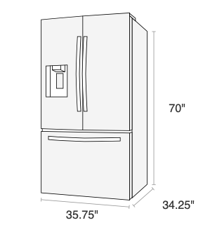 Samsung Bespoke 29 cu. ft. 4-Door French Door Smart Refrigerator with Beverage Center and Customizable Panels, Standard Depth