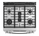 GE  Profile 30-in 5 Burners 5.6-cu ft Self-Cleaning Air Fry Convection Oven Slide-in Gas Range (Fingerprint-resistant Stainless Steel)