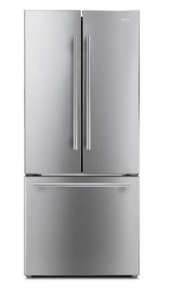 Vitara  30 Inch Freestanding French Door Refrigerator with 18 cu. ft. Total Capacity, 3 Glass Shelves, 5.7 cu. ft. Freezer Capacity,, Ice Maker,Inverter Compressor, No Frost Technology in Stainless Steel