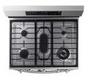 Samsung  30-in 5 Burners 3.4-cu ft / 2.5-cu ft Self-cleaning Air Fry Convection Oven Freestanding Double Oven Gas Range