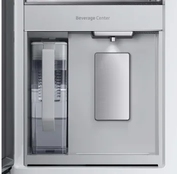 Samsung BESPOKE 36 Inch Counter-Depth Freestanding 4-Door French Door Smart Refrigerator with 23 cu. ft. Total Capacity, Beverage Center™, FlexZone™