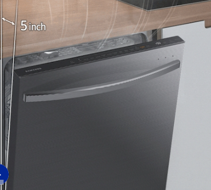 SAMSUNG Smart 42dBA Dishwasher with StormWash+™ and Smart Dry in Black Stainless Steel