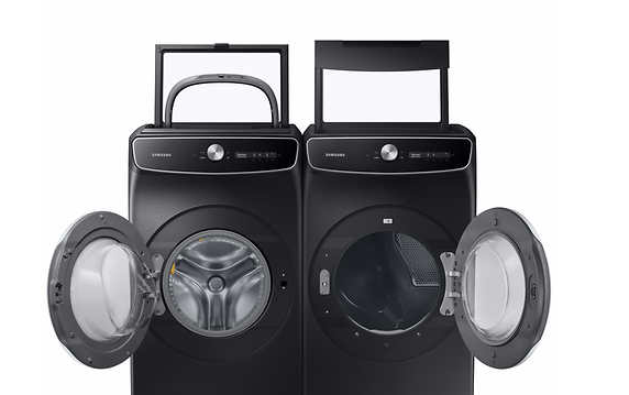 Samsung 6.0 cu. ft. FlexWash Washer and 7.5 cu. ft. GAS  FlexDry Dryer with Multi-Steam Technology