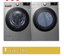 LG 4.5 cu. ft. Front Load Washer with Steam Technology and 7.4 cu. ft.  Dryer with Built-In Intelligence