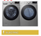 LG 4.5 cu. ft. Front Load Washer with Steam Technology and 7.4 cu. ft.  Dryer with Built-In Intelligence