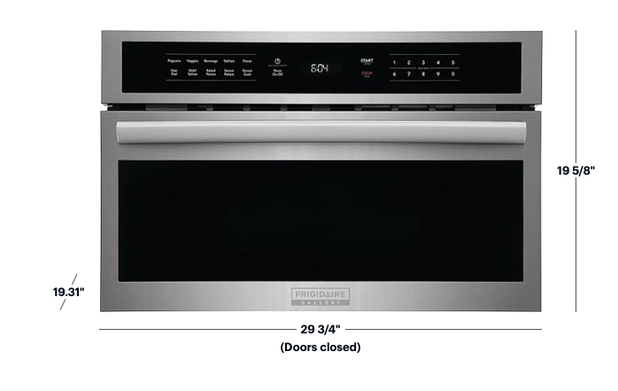 Frigidaire - 30" Built-In Microwave Oven with Drop-Down Door - Stainless steel