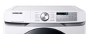 Samsung 4.5 cu Large Capacity Smart Front Load Washer with Super Speed Wash & Smart 7.4 cu  Electric Dryer with Steam Sanitize+ in White,
