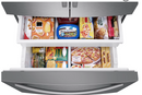 Samsung 27 cu. ft. Large Capacity 3-Door French Door Refrigerator with External Water & Ice Dispenser in Stainless Steel