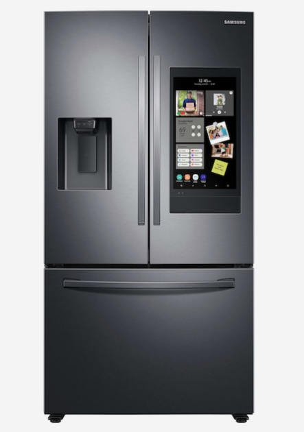Samsung - 26.5 cu. ft. Large Capacity 3-Door French Door Refrigerator with Family Hub™ and External Water & Ice Dispenser