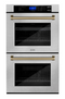 ZLINE 30-Inch Professional Double Wall Oven with Self Clean and True Convection in Stainless Steel (AWD-30)