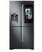 Samsung  22 cu. ft. Family Hub 4-Door FrenchDoor Smart Refrigerator in Fingerprint Resistant Black Stainless, Counter Depth