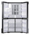 Samsung  22 cu. ft. Family Hub 4-Door FrenchDoor Smart Refrigerator in Fingerprint Resistant Black Stainless, Counter Depth