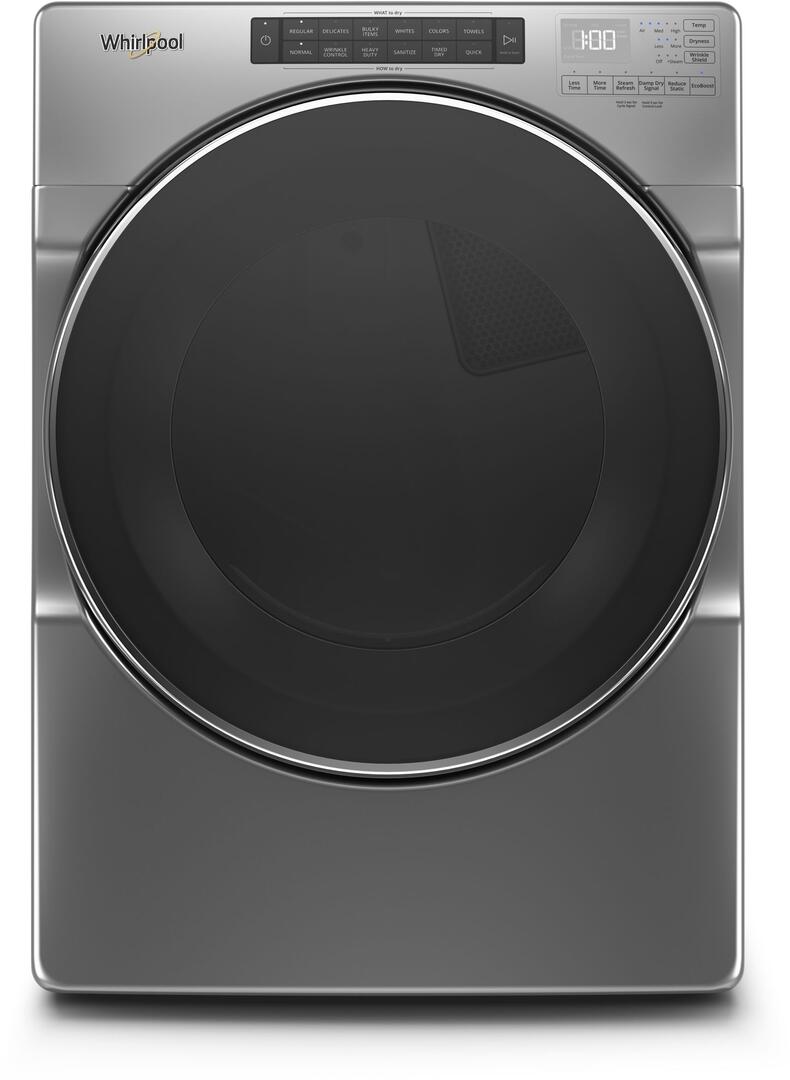 Whirlpool - 7.4 cu. ft. Front Load Gas Dryer with Steam Cycles - Silver