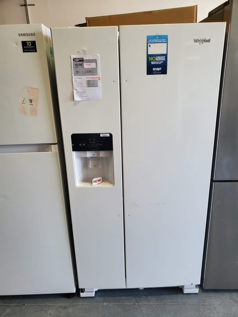 Whirlpool - 21.4 Cu. Ft. Side by Side Refrigerator - White