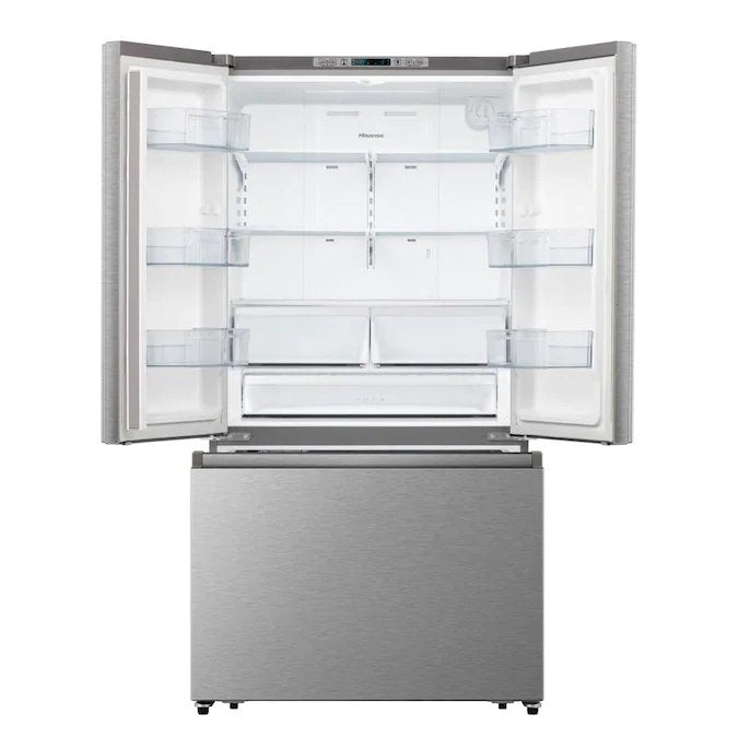 Hisense - 26.6-cu ft French Door Refrigerator with Ice Maker - Fingerprint Resistant Stainless Steel