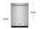 KitchenAid - 43 dBA Dishwasher with Clean Water Wash System - Stainless steel