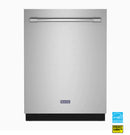 Maytag 44-Decibel Top Control 24-in Built-In Dishwasher with Third Level Rack and Dual Power Filtration - Fingerprint Resistant Stainless Steel