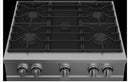 Beko 30 Inch Gas Range Top with 5 Sealed Burners, Continuous Cast Iron Grates, Auto Re-ignition, Illuminated Knobs, Enamel Burner Plate, and LP Convertible
