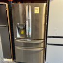 LG - 22.5 Cu. Ft. 4-Door French Door Counter-Depth Refrigerator with Door-in-Door and Craft Ice - PrintProof Stainless Steel