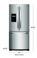 Whirlpool - 19.7 Cu. Ft. French Door Refrigerator - (Fingerprint Resistant Stainless Steel)