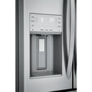 Frigidaire - 36 in. W 21.7 cu. ft. 4-Door French Door Refrigerator - Stainless Steel
