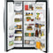 GE - 25.4 Cu. Ft. Side-by-Side Refrigerator with Thru-the-Door Ice and Water - Stainless steel