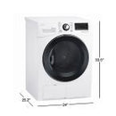 LG - 4.2 Cu. Ft. 9 Cycle Electric Dryer - White - Appliances Club